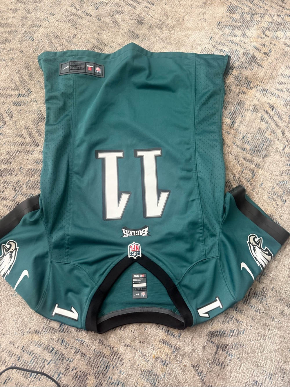 NFL Teal Green Performance Jersey with Nike Patch